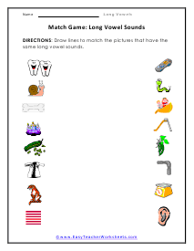 Match Sounds Worksheet