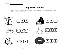 Vowels Worksheet