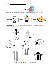 Long O Worksheet