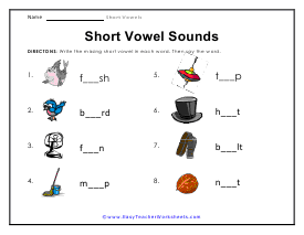 Missing Sounds Worksheet