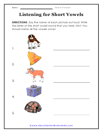 Listening Worksheet