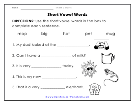 Little Words Worksheet