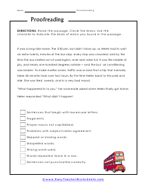 Checklist Worksheet