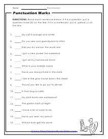 Spot Worksheet