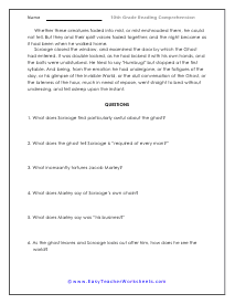 Third Page of Worksheet