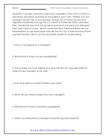 Question Worksheet