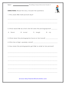 Picture Day Worksheet
