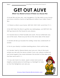 Get Out Alive Worksheet