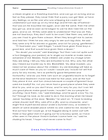 Merryleg's Story Page 2 Worksheet