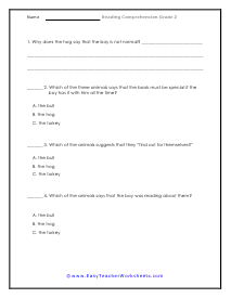 Bull was Right Questions Worksheet