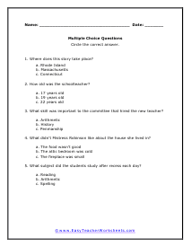 1776 Multiple Choice Worksheet