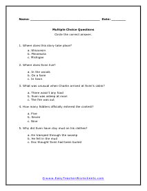 Fiddling Multiple Choice Worksheet