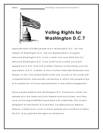 Voting Rights Worksheet