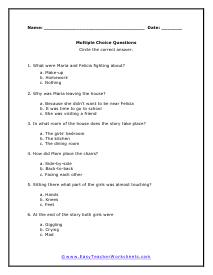 The Argument Multiple Choice Worksheet