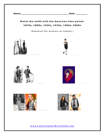 Fashion Multiple Choice Worksheet