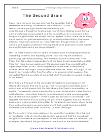 Second Brain Reading Worksheet