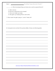 Ermengarde Free Response Worksheet