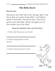 Dirty Duck Worksheet