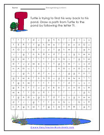 Turtle Path Worksheet