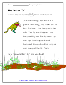 Letter O Worksheet