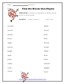 Tune Worksheet