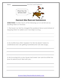 Correcting Worksheet