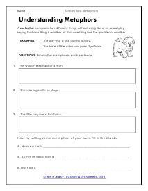 Understanding Worksheet