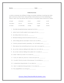 Skills Worksheet