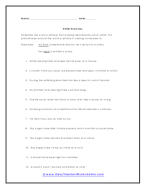 Phrase Worksheet