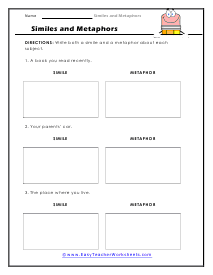 Compare Worksheet