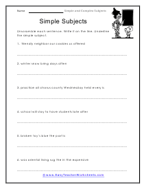 Simple Worksheet