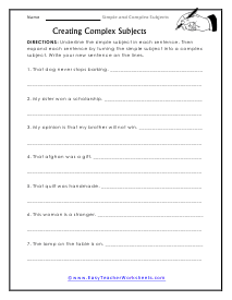 Transition Worksheet