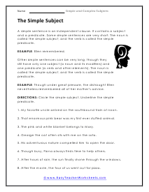 Predicate Worksheet