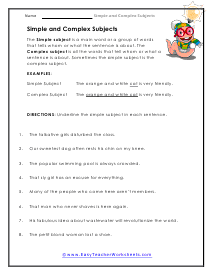 Simple Worksheet