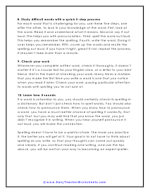 Tips #8-10 Worksheet