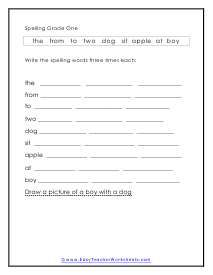 Write Three Times Worksheet