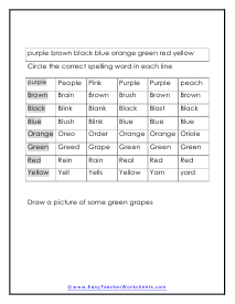 Grid Match Worksheet