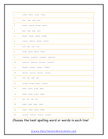 Jumble Worksheet