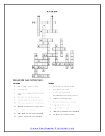 Crossword Worksheet