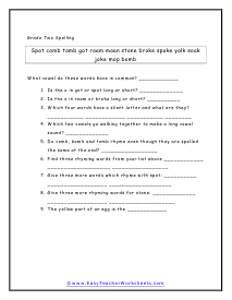 Question Worksheet