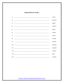 Letter Sorting Worksheet