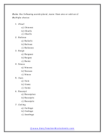 Together Worksheet