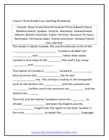 Canada Worksheet