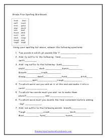 Spelling Workbook Worksheet