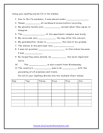 ### Worksheet