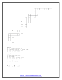 Q Words Worksheet