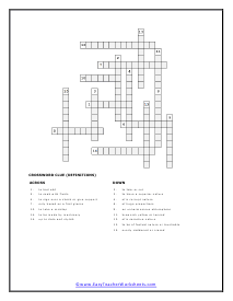 Cross Letter Puzzle Worksheet