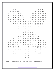 Cross Letter Puzzle Worksheet