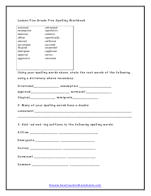 What It Takes Worksheet