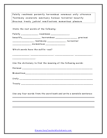 Part Two Worksheet